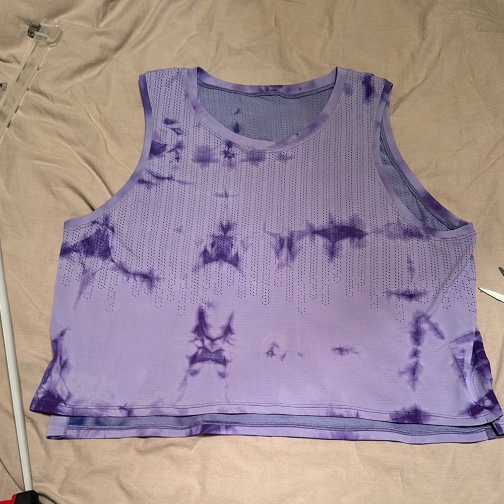 Lululemon Purple Tie-Dye Sleeveless Top